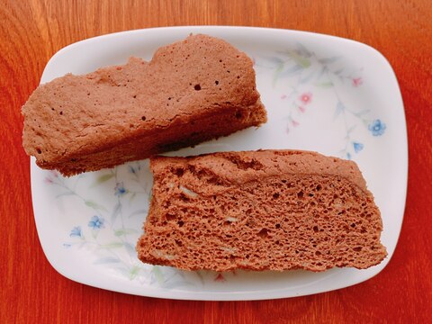 レンジで簡単♪バナナの米粉ケーキ